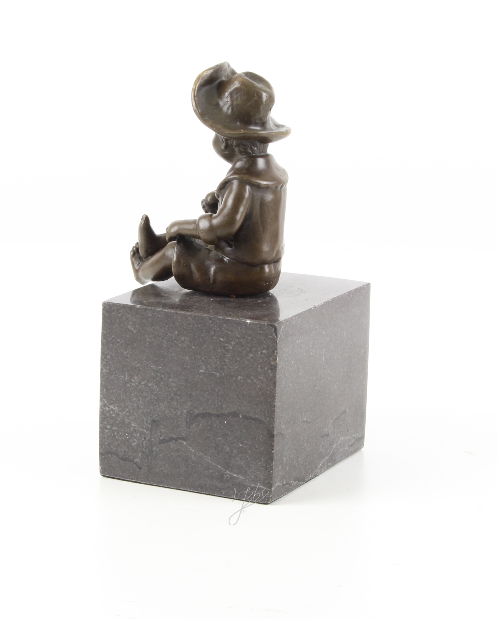Hochwertige Bronze Kinderskulptur Junge im Matrosenanzug Statue 8