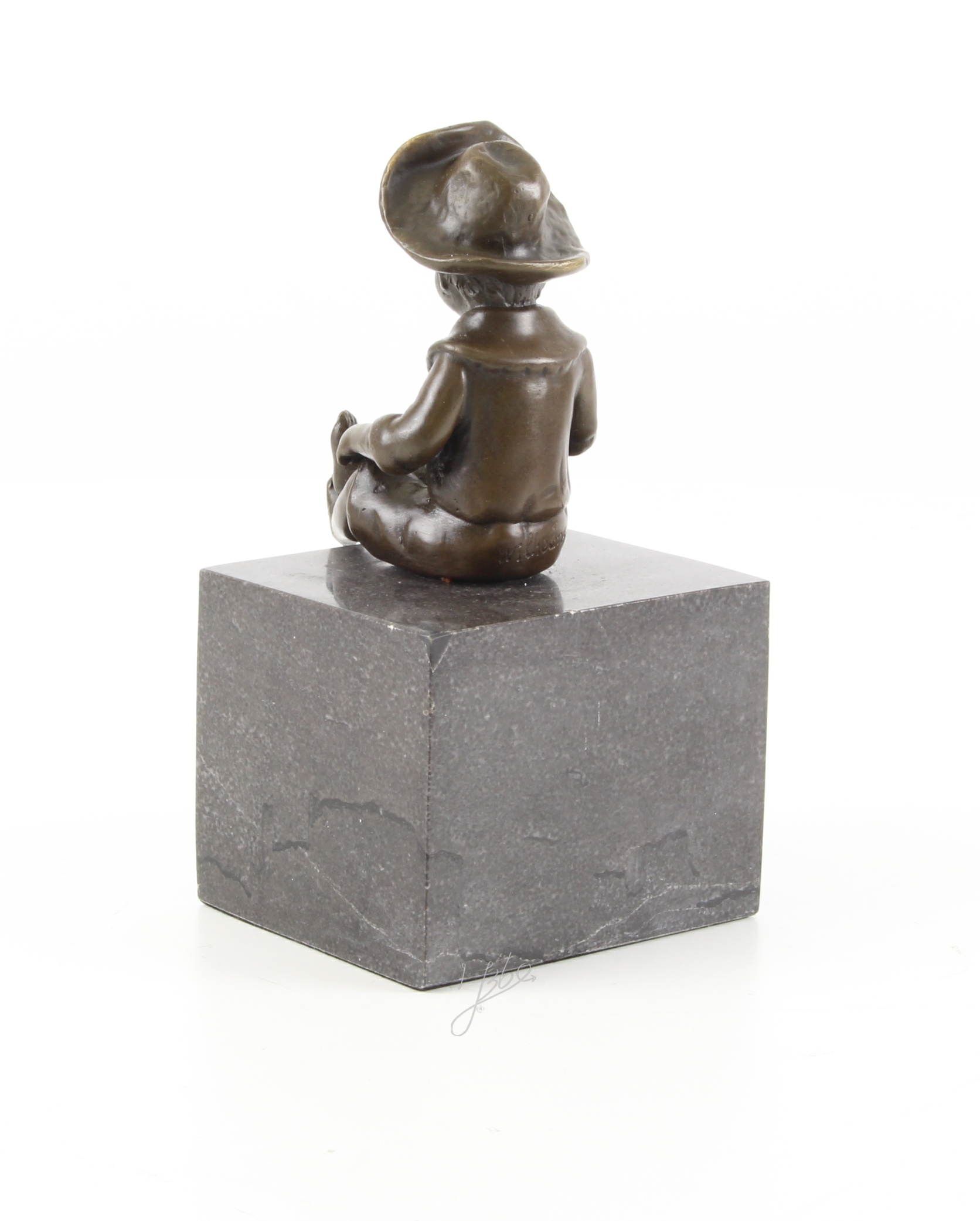 Hochwertige Bronze Kinderskulptur Junge im Matrosenanzug Statue 5