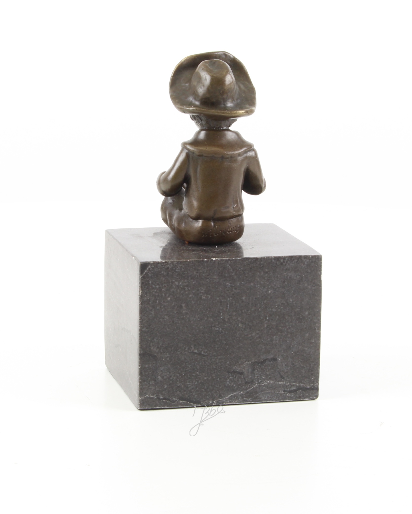 Hochwertige Bronze Kinderskulptur Junge im Matrosenanzug Statue 11