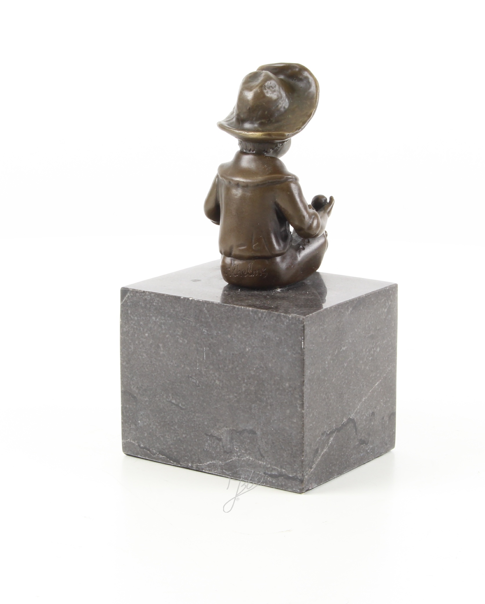 Hochwertige Bronze Kinderskulptur Junge im Matrosenanzug Statue 12