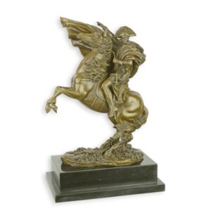 Majestätische Napoleon Bronzeskulptur Reiterstatue der Alpenüberquerung