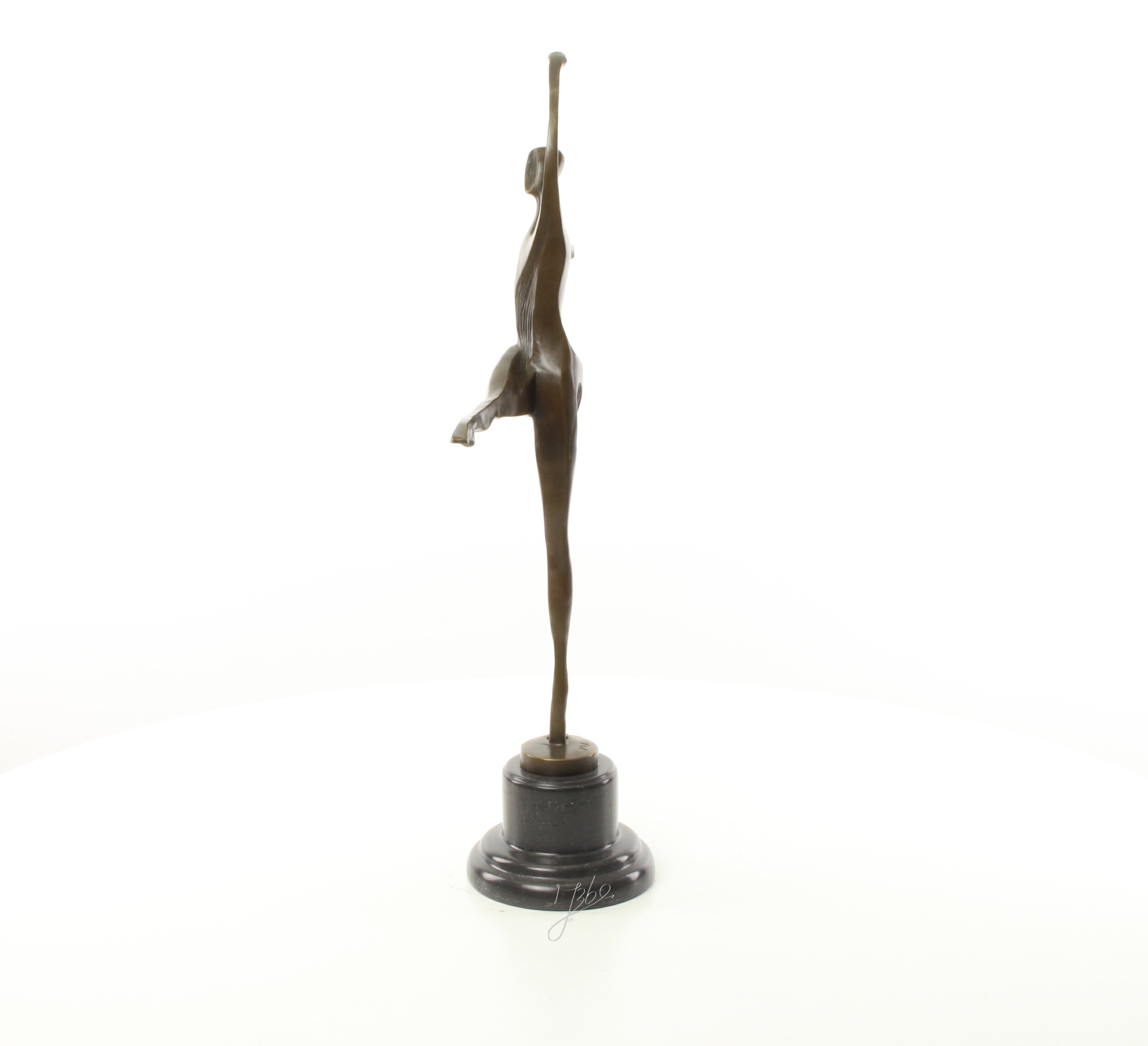 Exquisite modernistische Bronze Skulptur einer tanzenden Frau 6