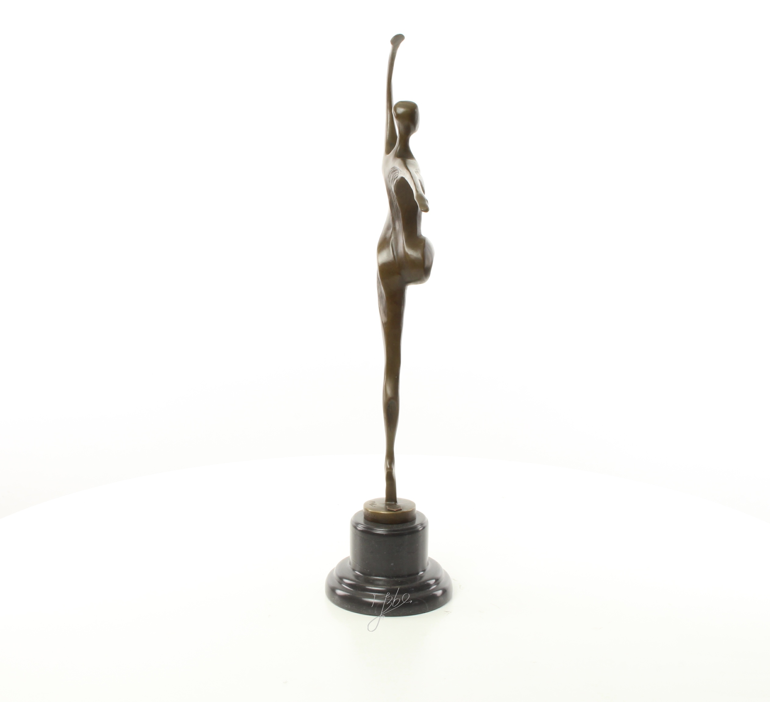 Exquisite modernistische Bronze Skulptur einer tanzenden Frau 17