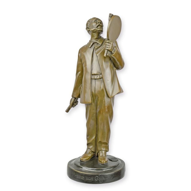 Hochwertige Bronzeplastik des Malers Vincent van Gogh entdecken 2