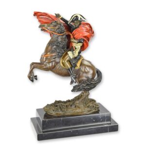 Exquisite Bronze Reiterstatue Napoleon auf Steigendem Pferd