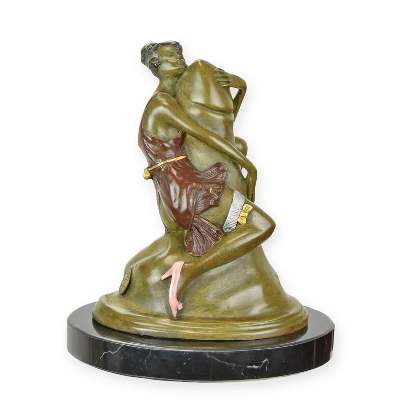 Elegante Bronze Frauenfigur Zeitlose Skulptur einer Frau entdecken 2