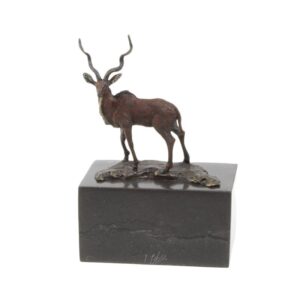 Exquisite Bronze Impala Skulptur kleine Antilopenkunst für Ihr Zuhause