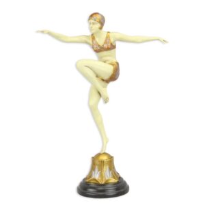 Elegante Bronze Tanzskulptur Dekorative Frauenskulptur für Ihr Zuhause