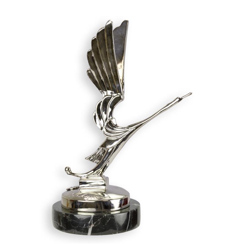 Antike Bronze Art Deco Storch Skulptur Autofigurine 2