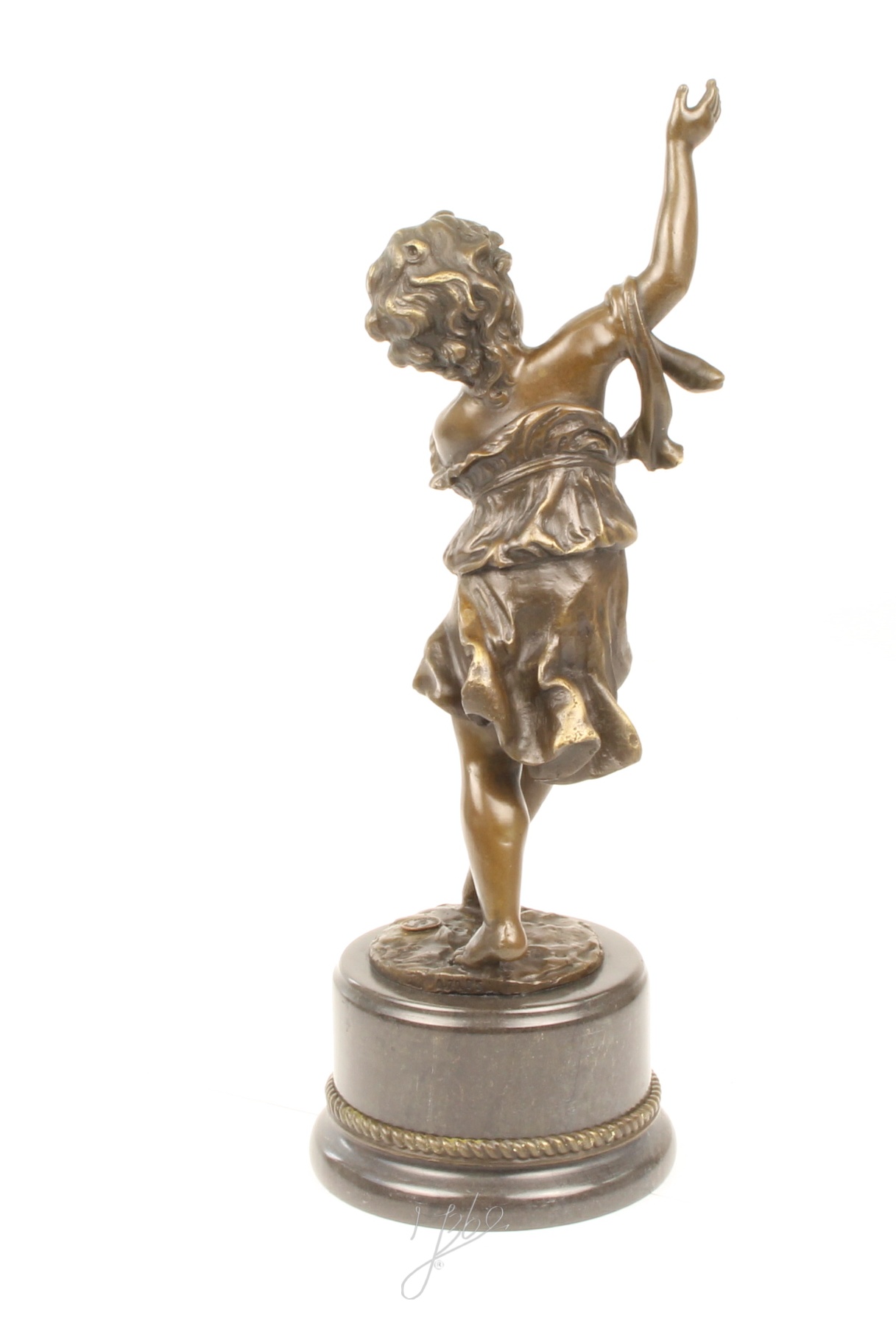 Hochwertige Bronze Kinderskulptur Tanzende Bronzeputto Skulptur entdecken 8