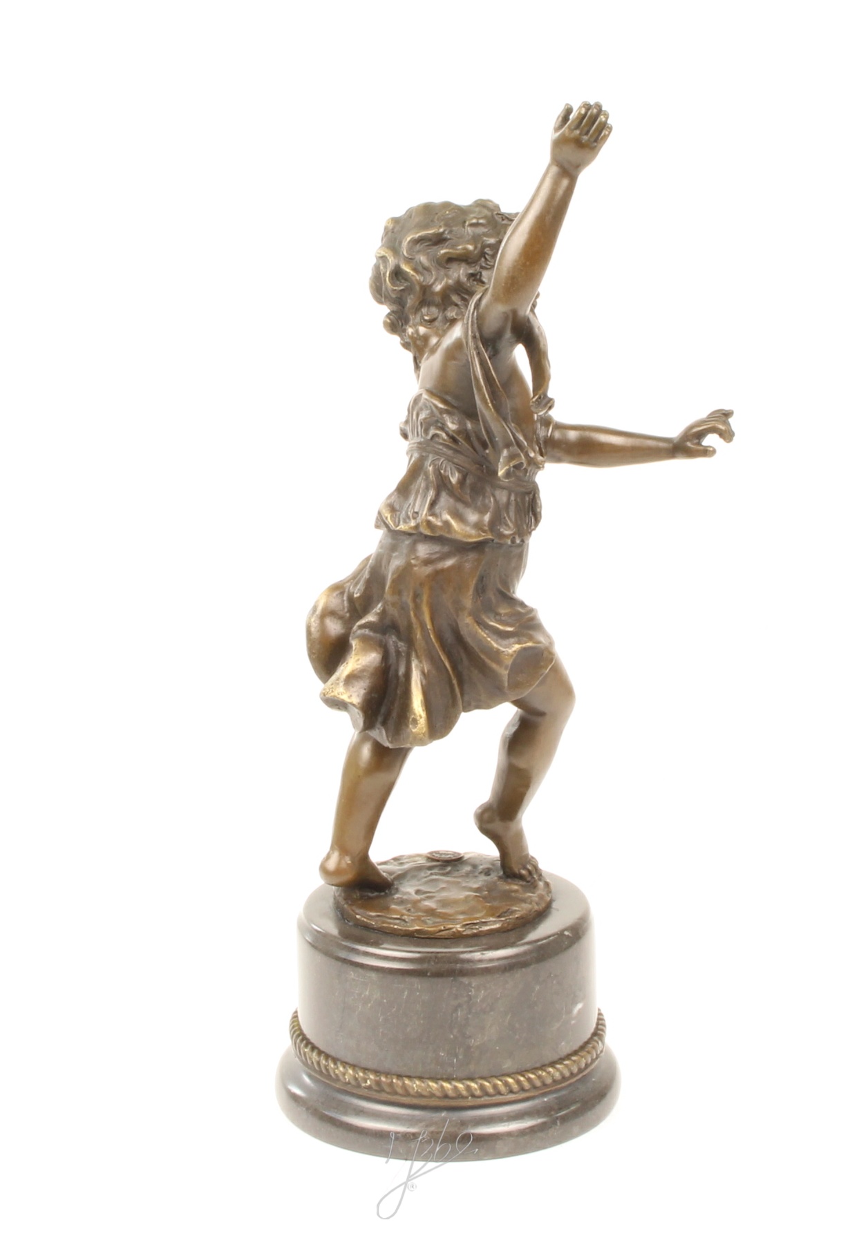 Hochwertige Bronze Kinderskulptur Tanzende Bronzeputto Skulptur entdecken 16