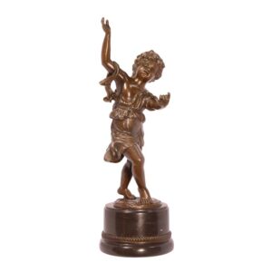 Hochwertige Bronze Kinderskulptur Tanzende Bronzeputto Skulptur entdecken