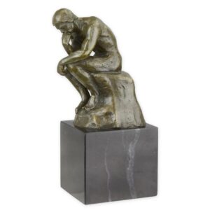 Exquisite Bronze Denkerskulptur Nachdenkliche Figur von Rodin