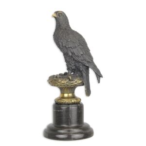Exquisite Bronzeadler Skulptur Dekorative Figur auf Sockel
