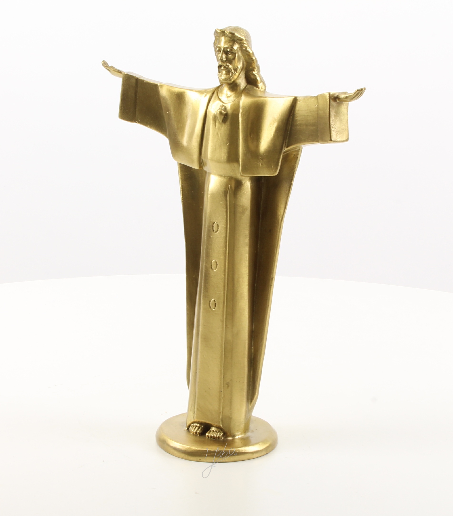 Hochwertige Bronze Christusstatue Goldene Skulptur des Erlösers entdecken 4