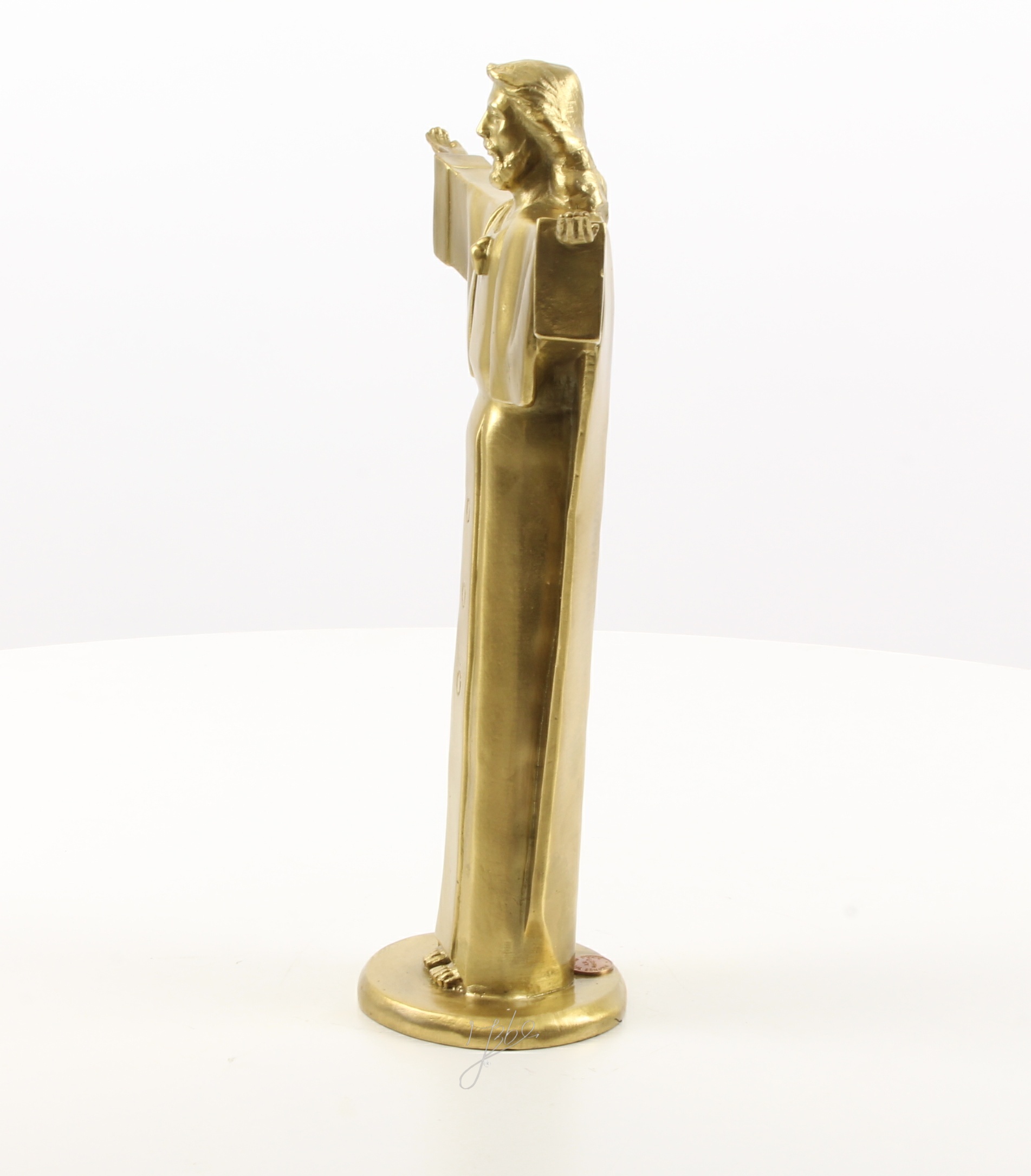 Hochwertige Bronze Christusstatue Goldene Skulptur des Erlösers entdecken 7