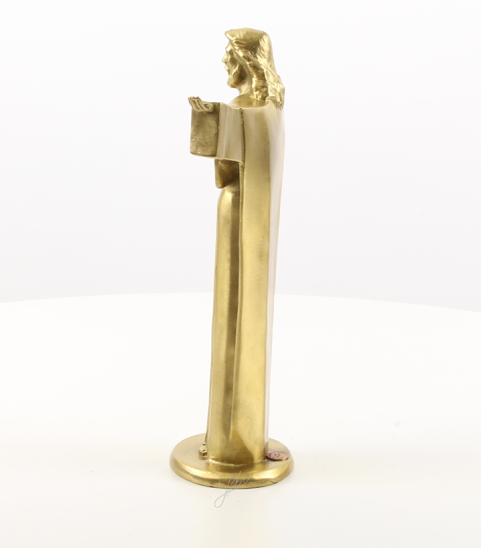 Hochwertige Bronze Christusstatue Goldene Skulptur des Erlösers entdecken 6