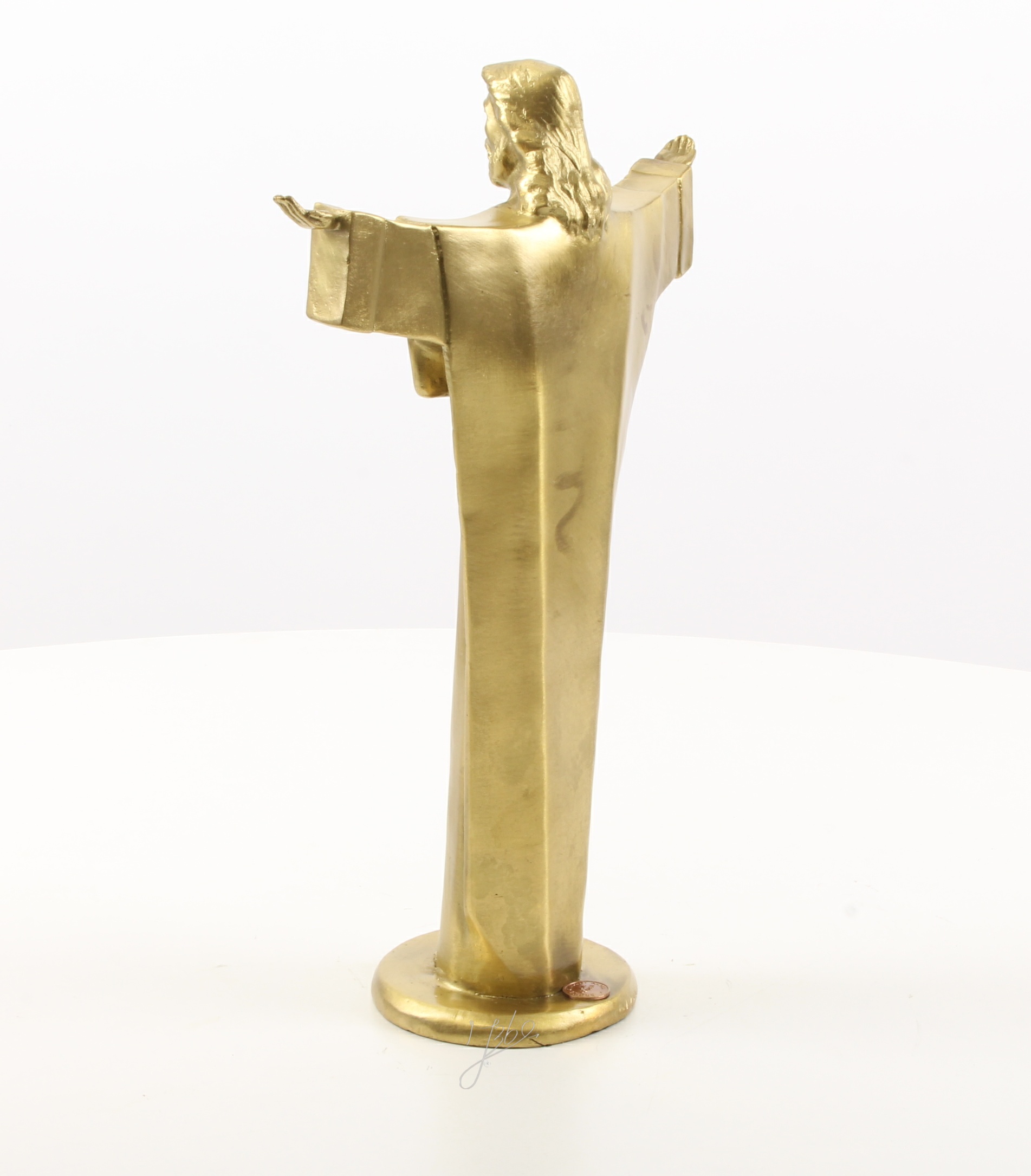Hochwertige Bronze Christusstatue Goldene Skulptur des Erlösers entdecken 5