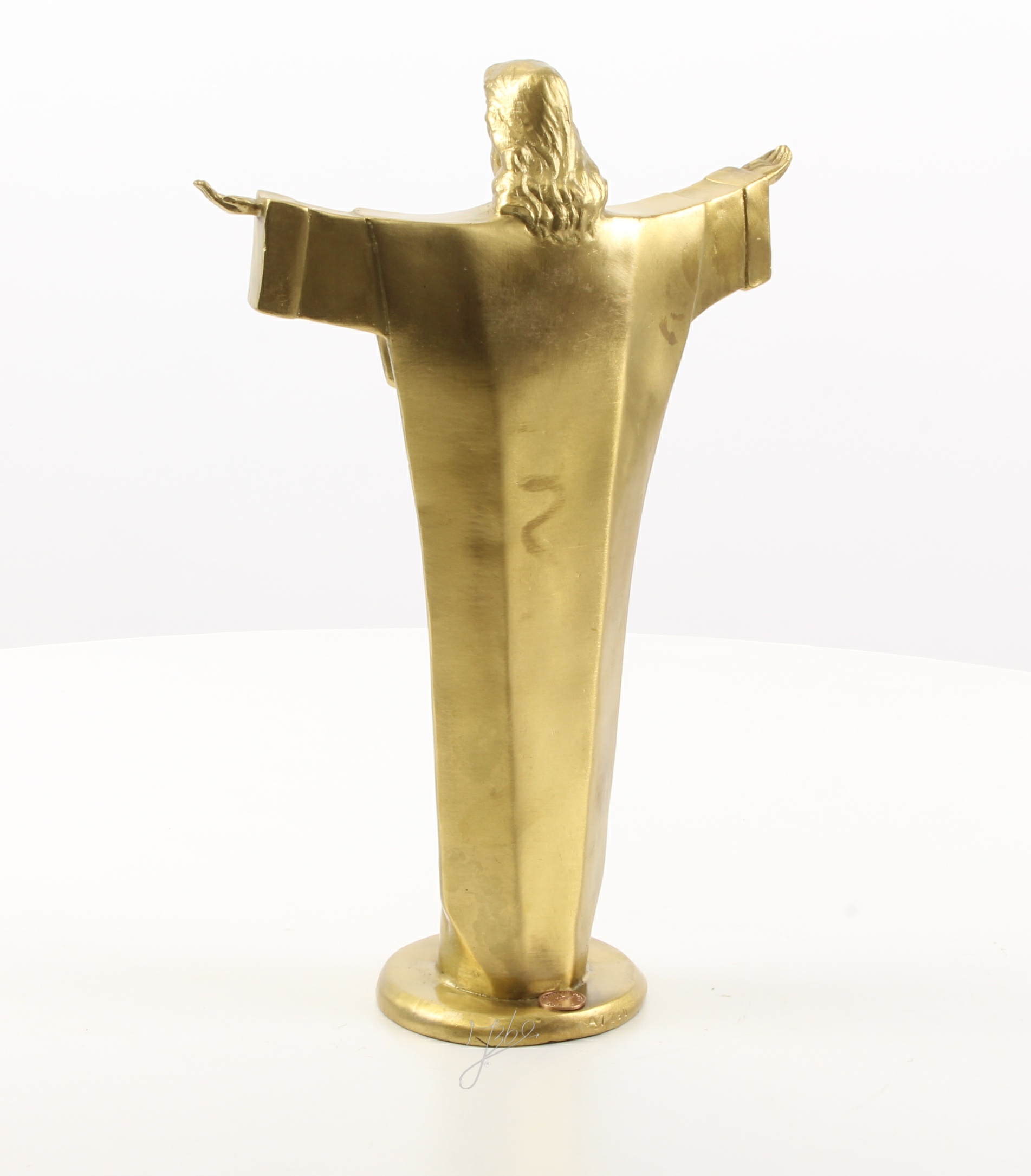 Hochwertige Bronze Christusstatue Goldene Skulptur des Erlösers entdecken 12