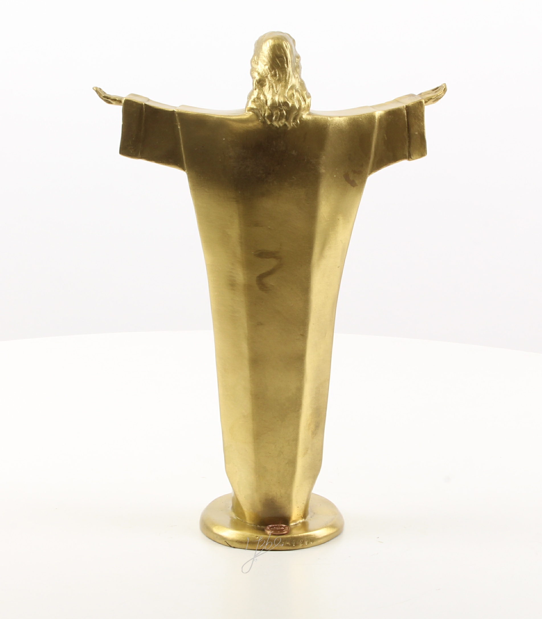 Hochwertige Bronze Christusstatue Goldene Skulptur des Erlösers entdecken 10