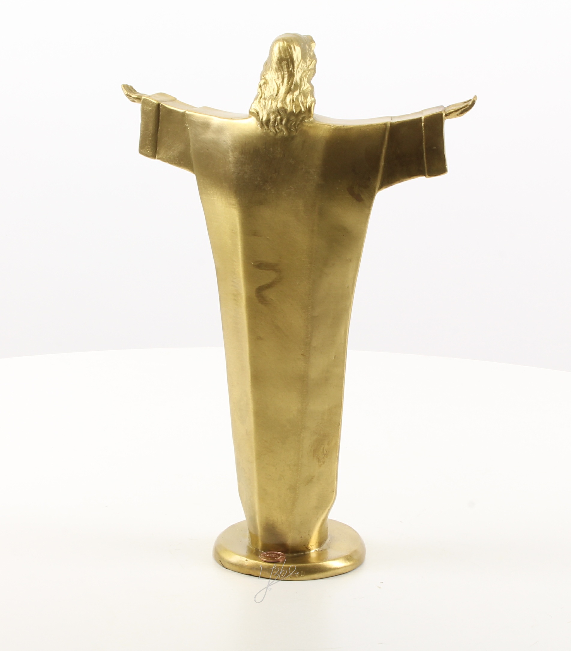 Hochwertige Bronze Christusstatue Goldene Skulptur des Erlösers entdecken 11
