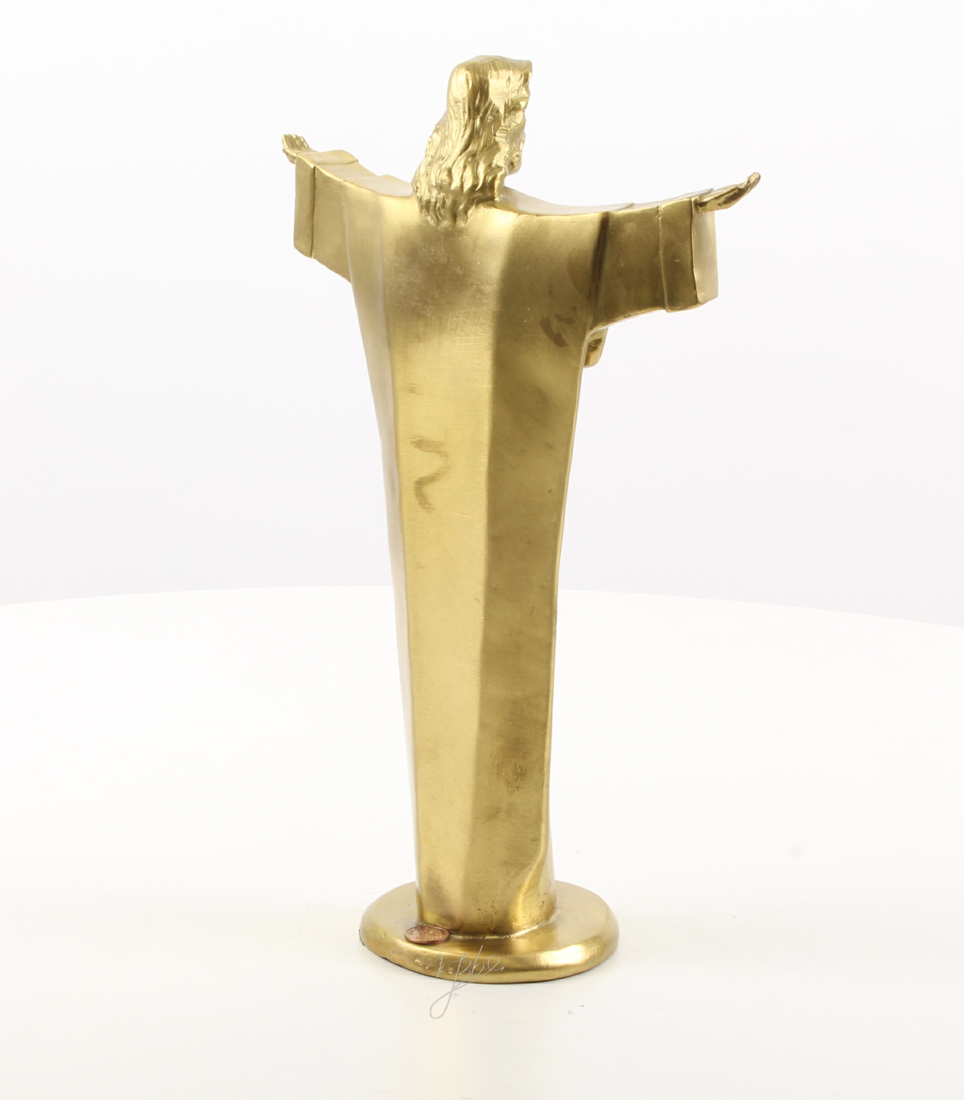 Hochwertige Bronze Christusstatue Goldene Skulptur des Erlösers entdecken 9