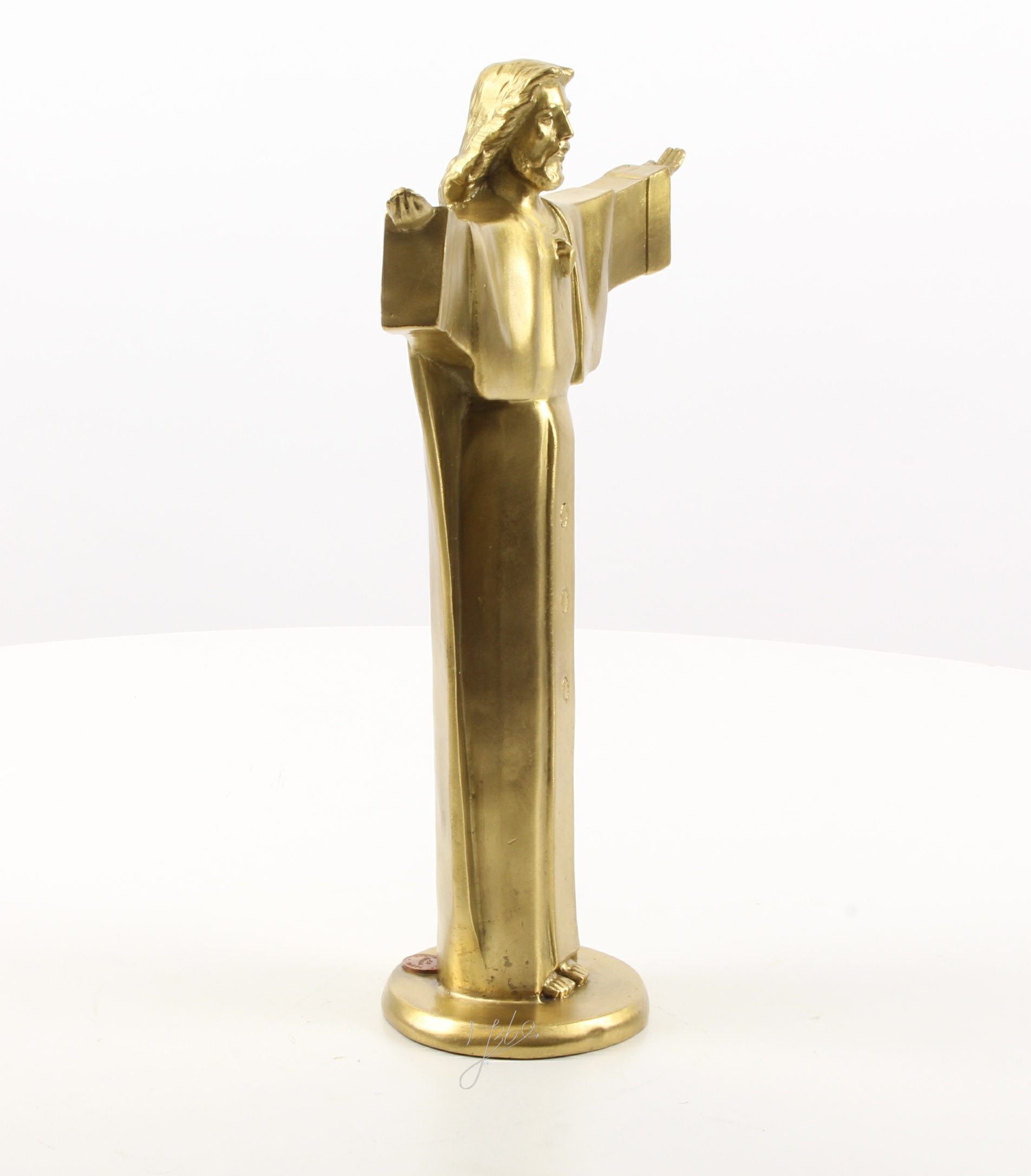 Hochwertige Bronze Christusstatue Goldene Skulptur des Erlösers entdecken 15