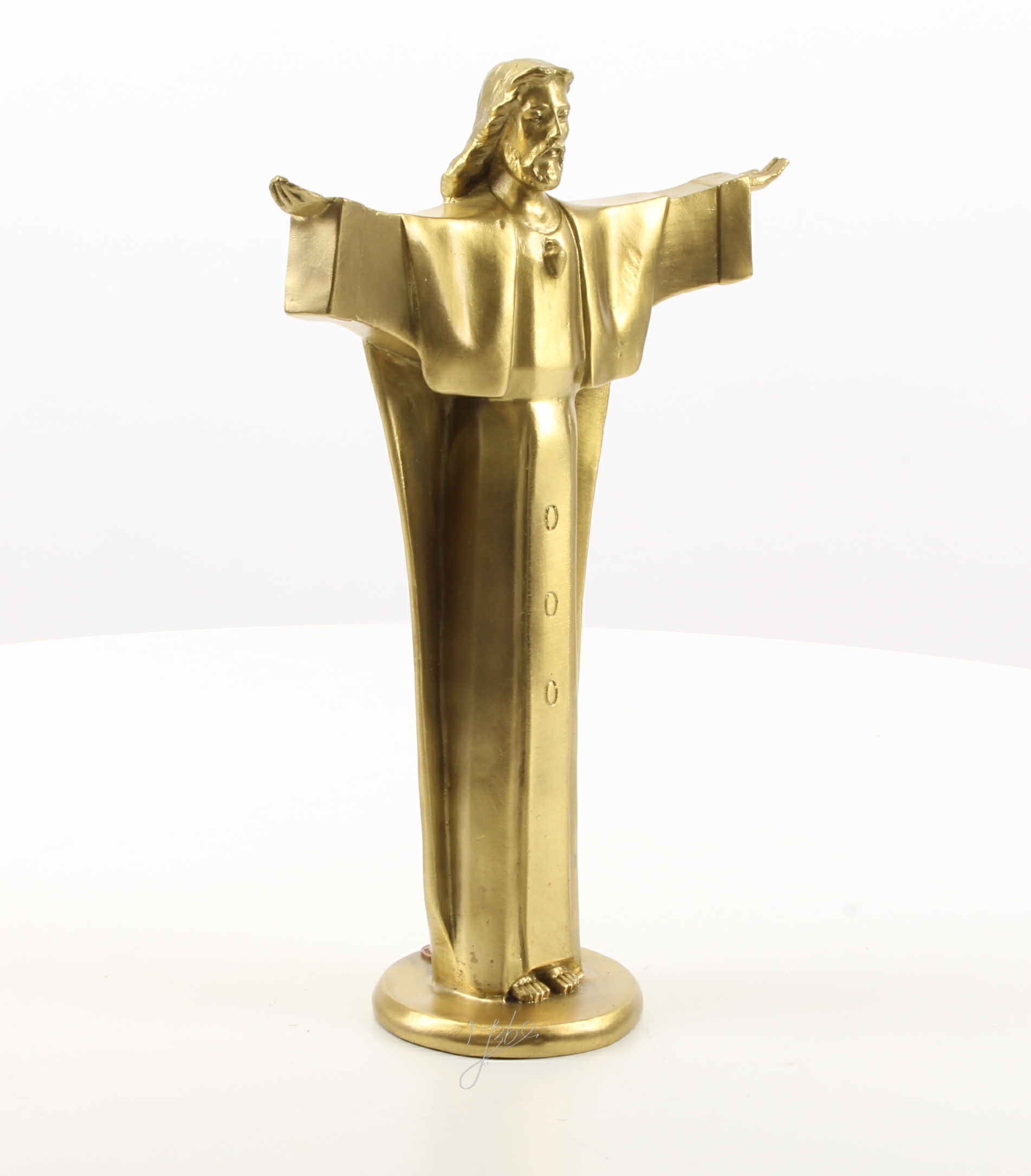 Hochwertige Bronze Christusstatue Goldene Skulptur des Erlösers entdecken 13