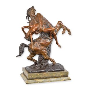Exquisite BronzeKentaurSkulptur Mythologische Kunst von Kentaur und Hippodamia