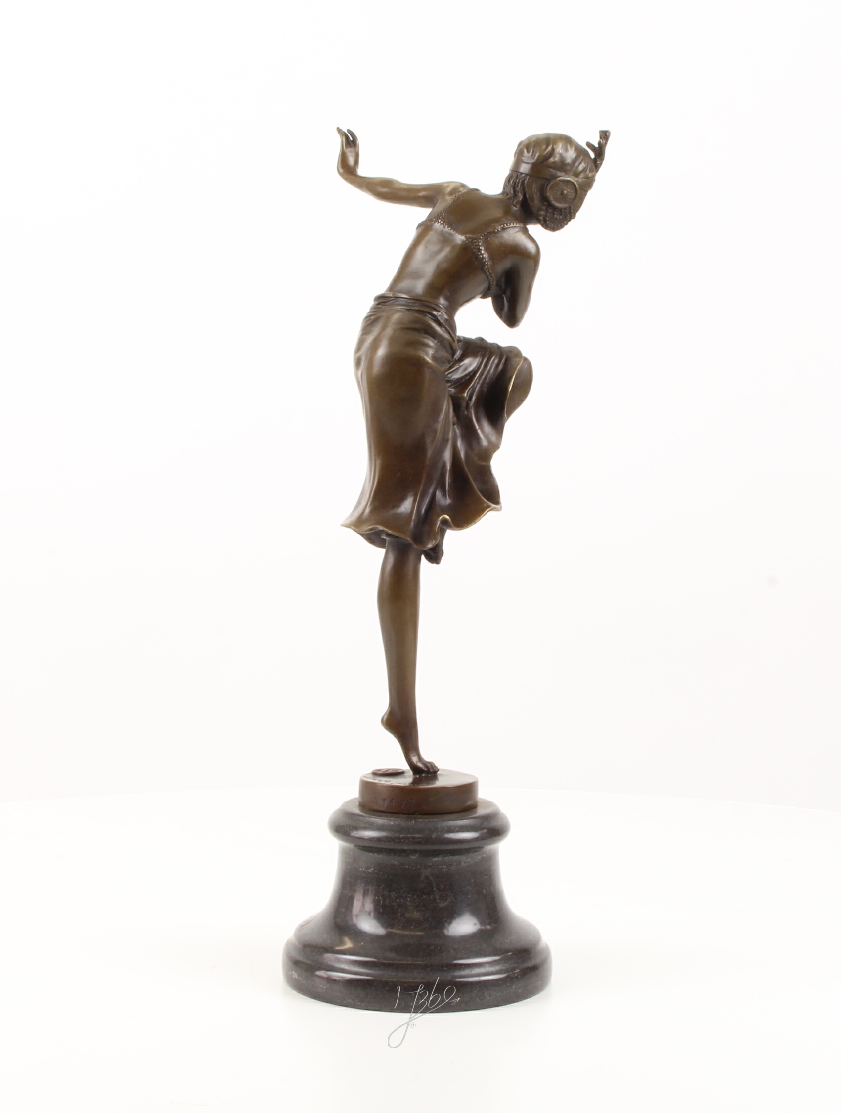 Exquisite Bronze Tänzerin Skulptur Hindu Tänzerin Statue 17