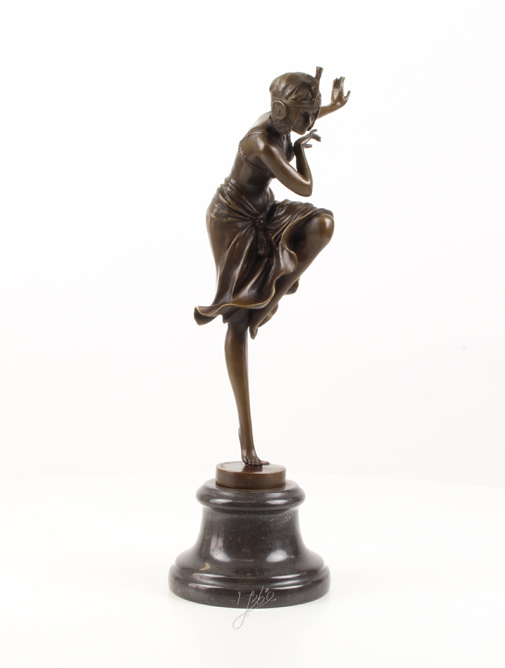 Exquisite Bronze Tänzerin Skulptur Hindu Tänzerin Statue 15