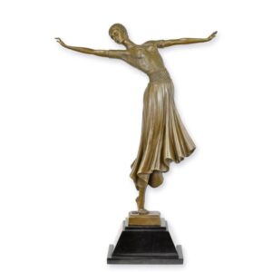 Elegante Bronze Tänzerin Skulptur Spanische Figur für Ihr Zuhause