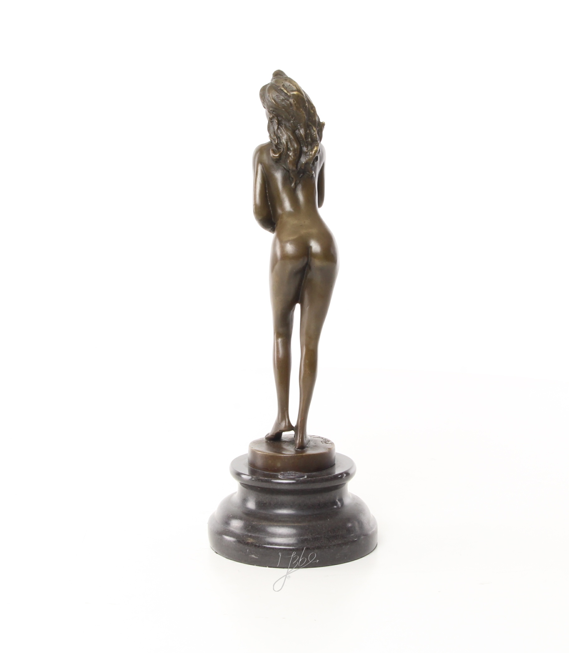 Verführerische Bronzefigur elegante Skulptur weiblicher Akt entdecken 5