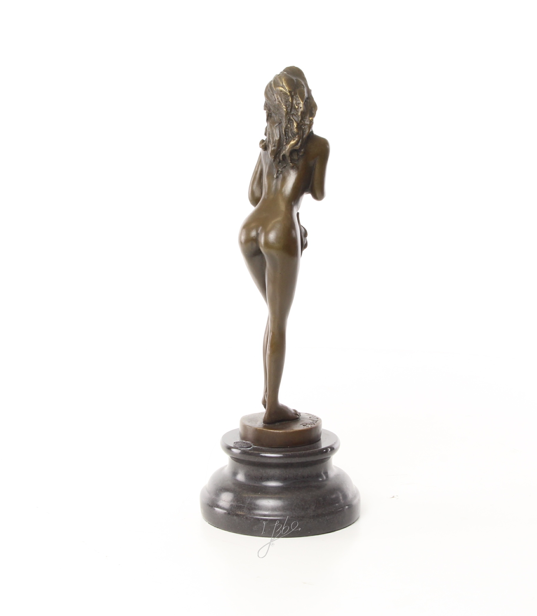 Verführerische Bronzefigur elegante Skulptur weiblicher Akt entdecken 8