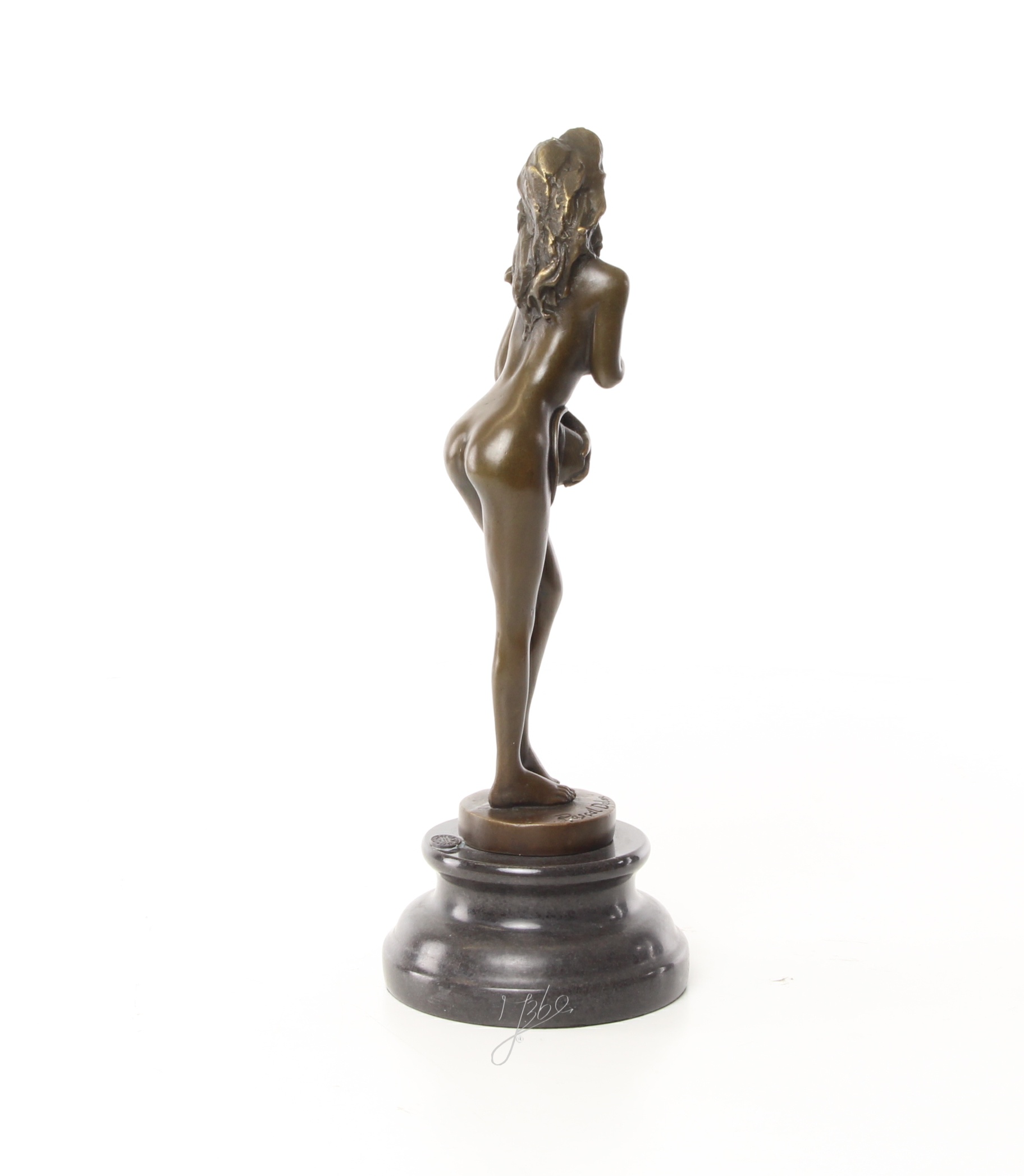 Verführerische Bronzefigur elegante Skulptur weiblicher Akt entdecken 4