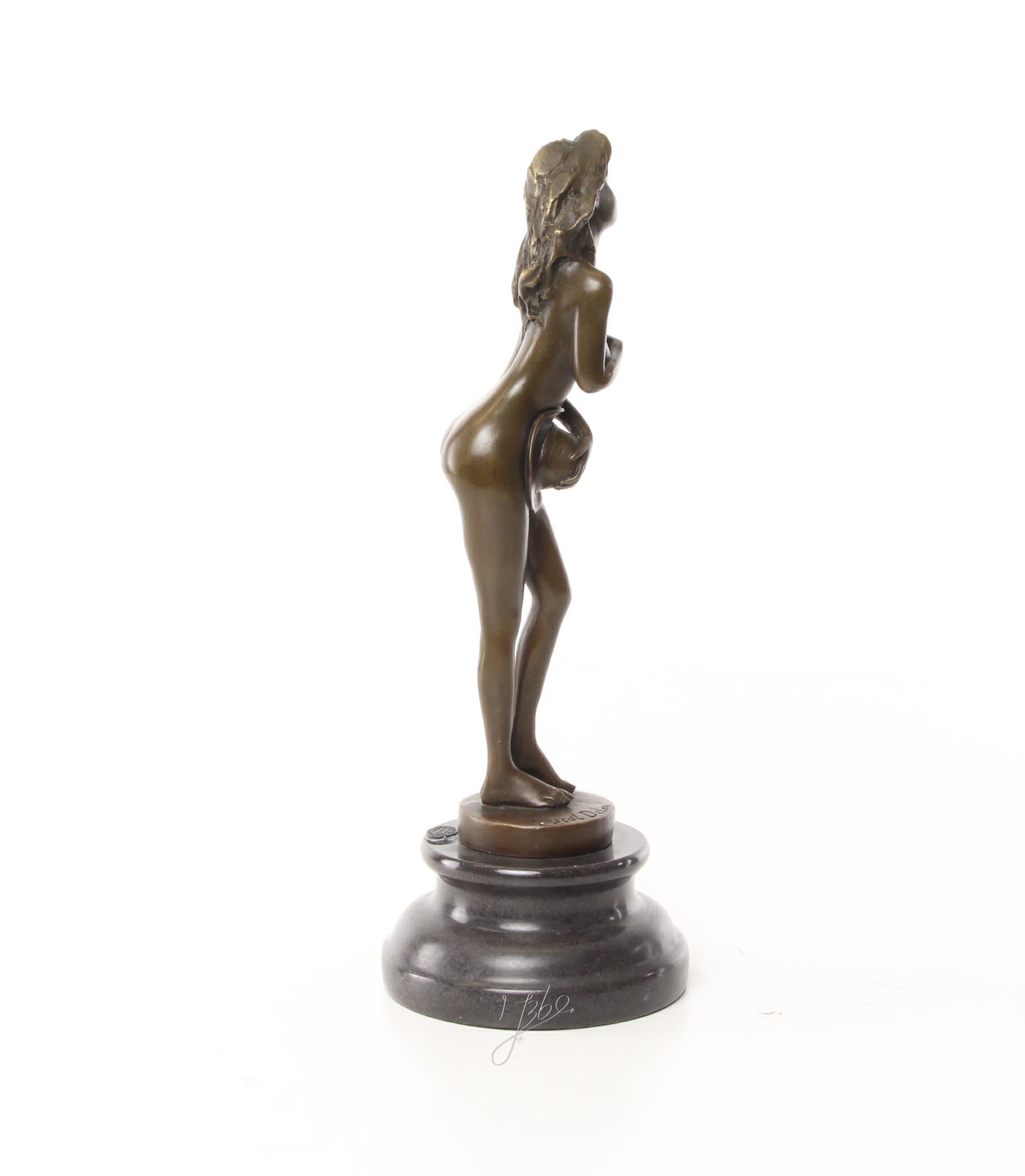 Verführerische Bronzefigur elegante Skulptur weiblicher Akt entdecken 14