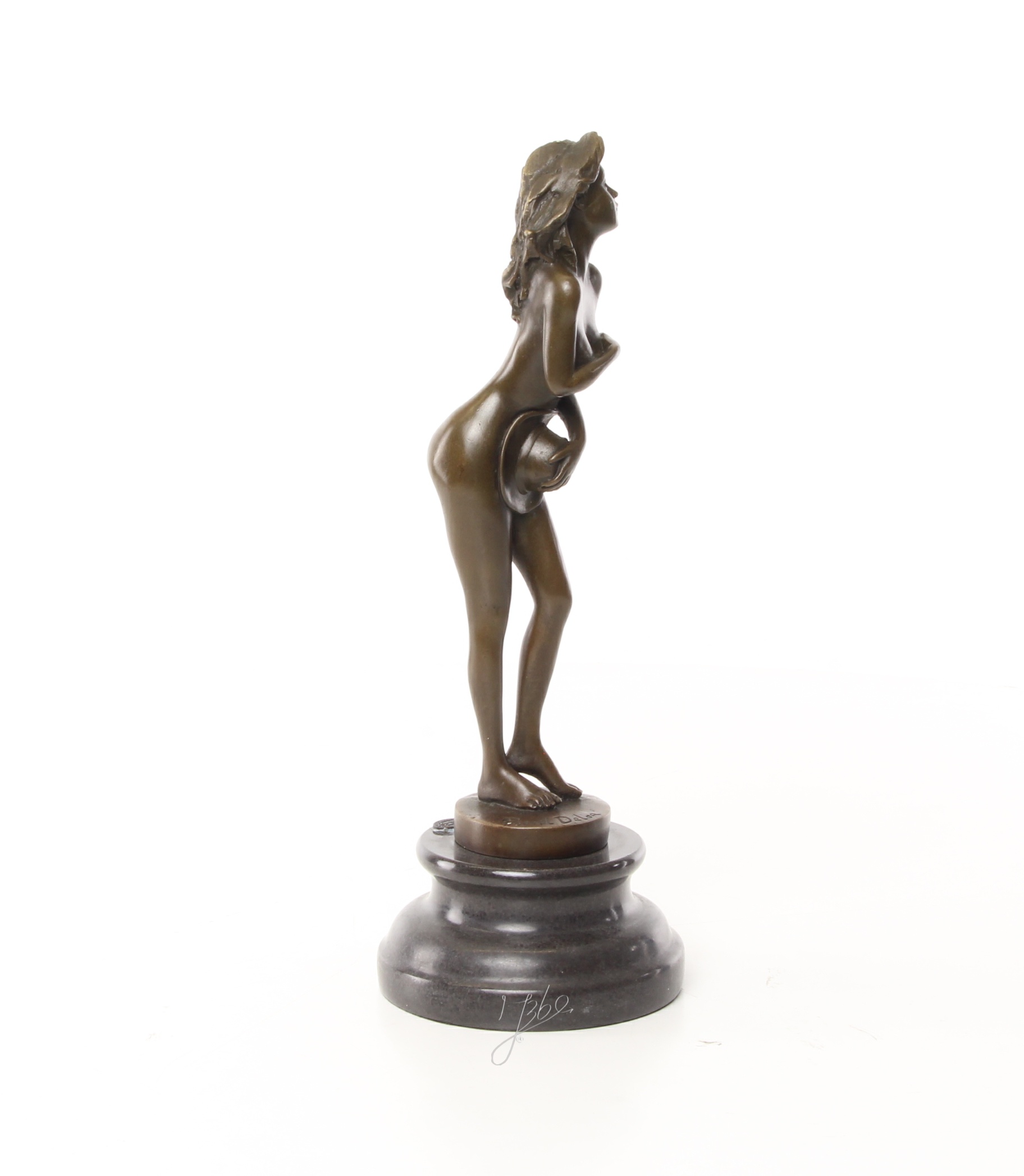 Verführerische Bronzefigur elegante Skulptur weiblicher Akt entdecken 16