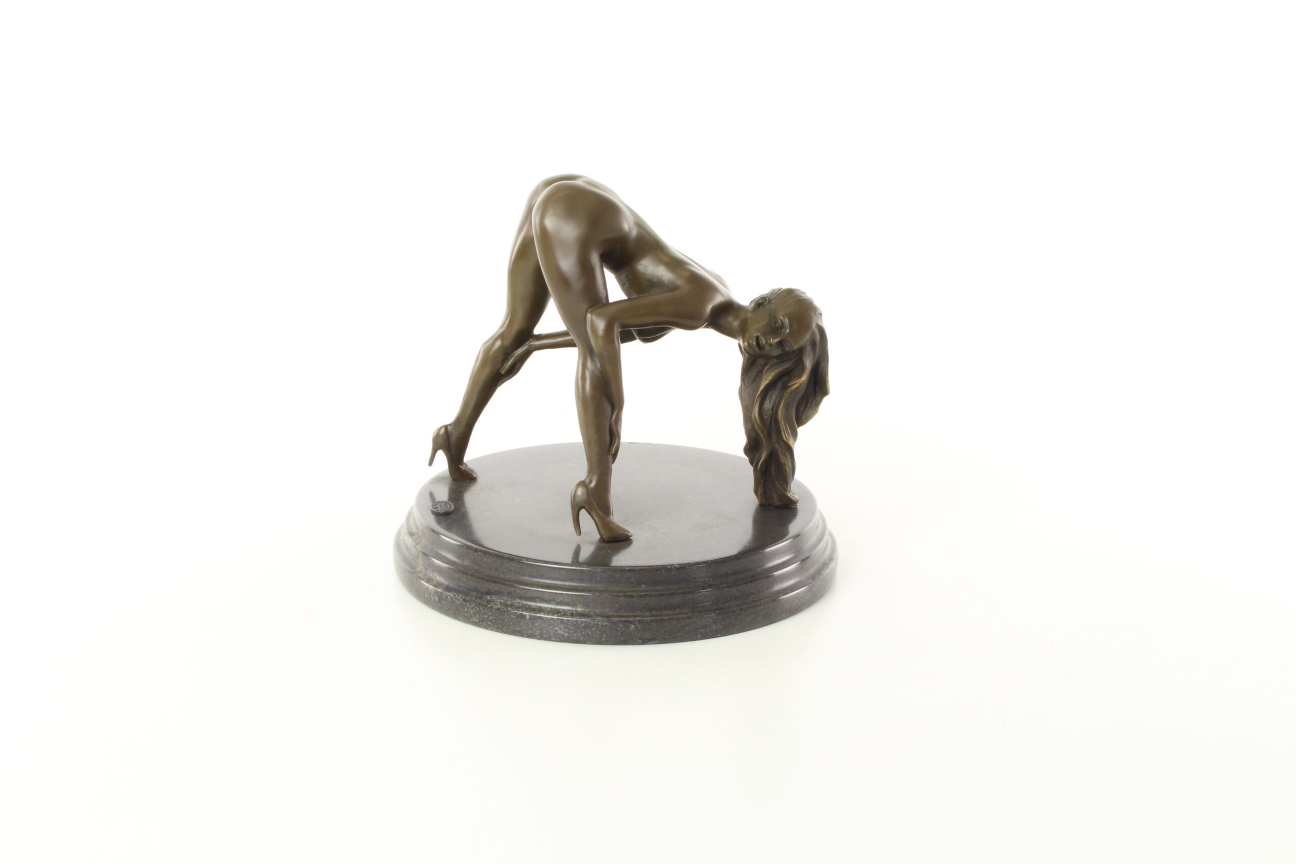 Exquisite Erotische Bronzestatue Detaillierte Skulptur einer Nackten Frau 3