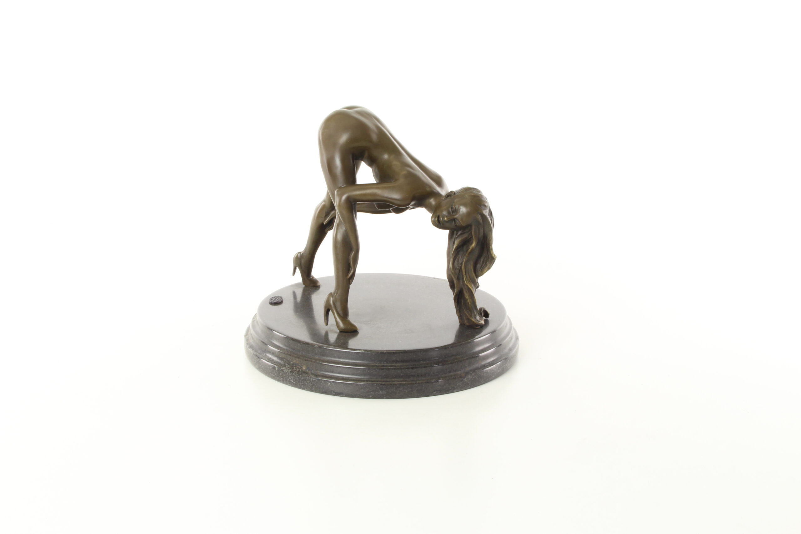 Exquisite Erotische Bronzestatue Detaillierte Skulptur einer Nackten Frau 4