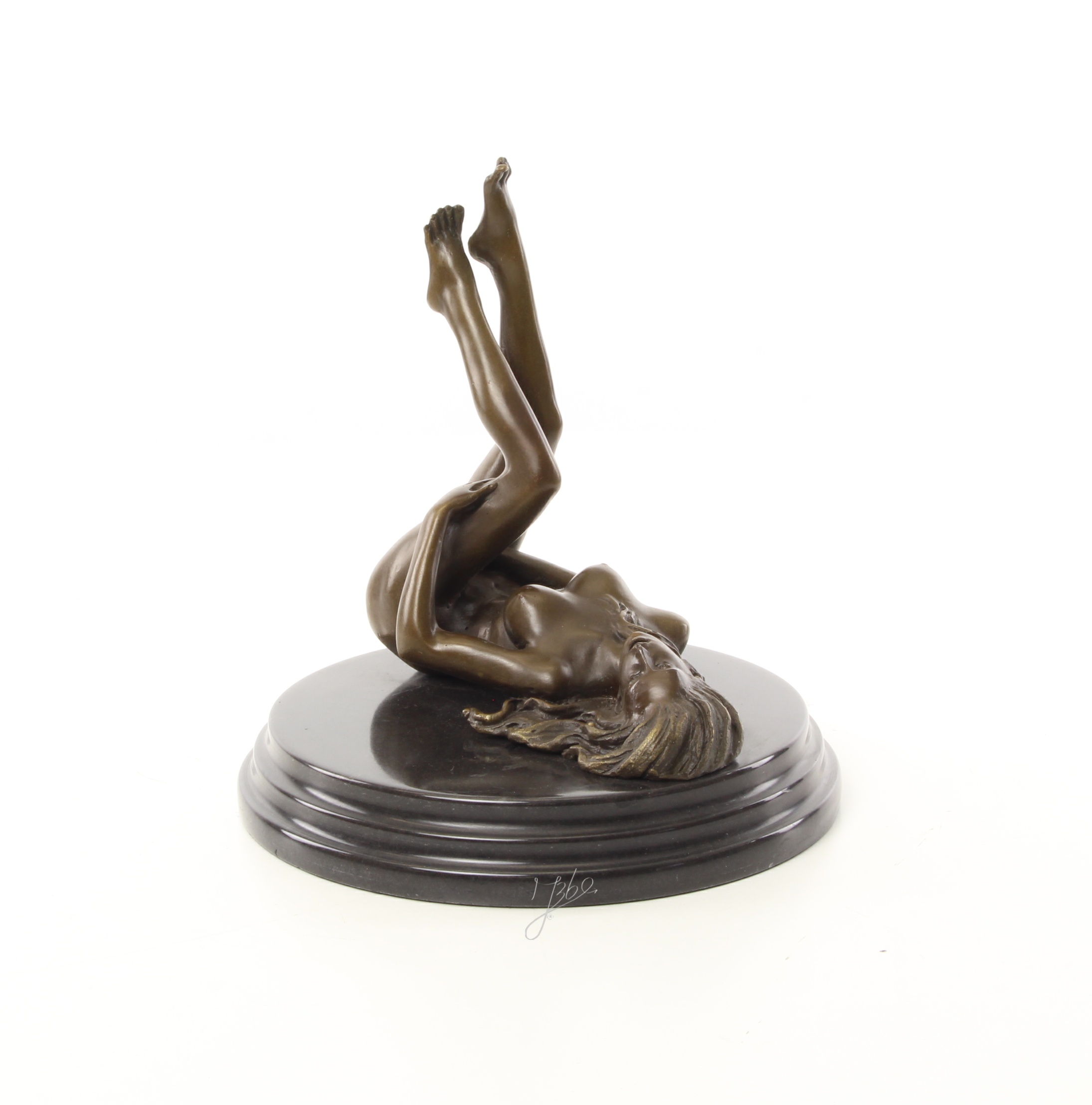 Exquisite Bronze Akt Skulptur Erotische liegende Frau 7