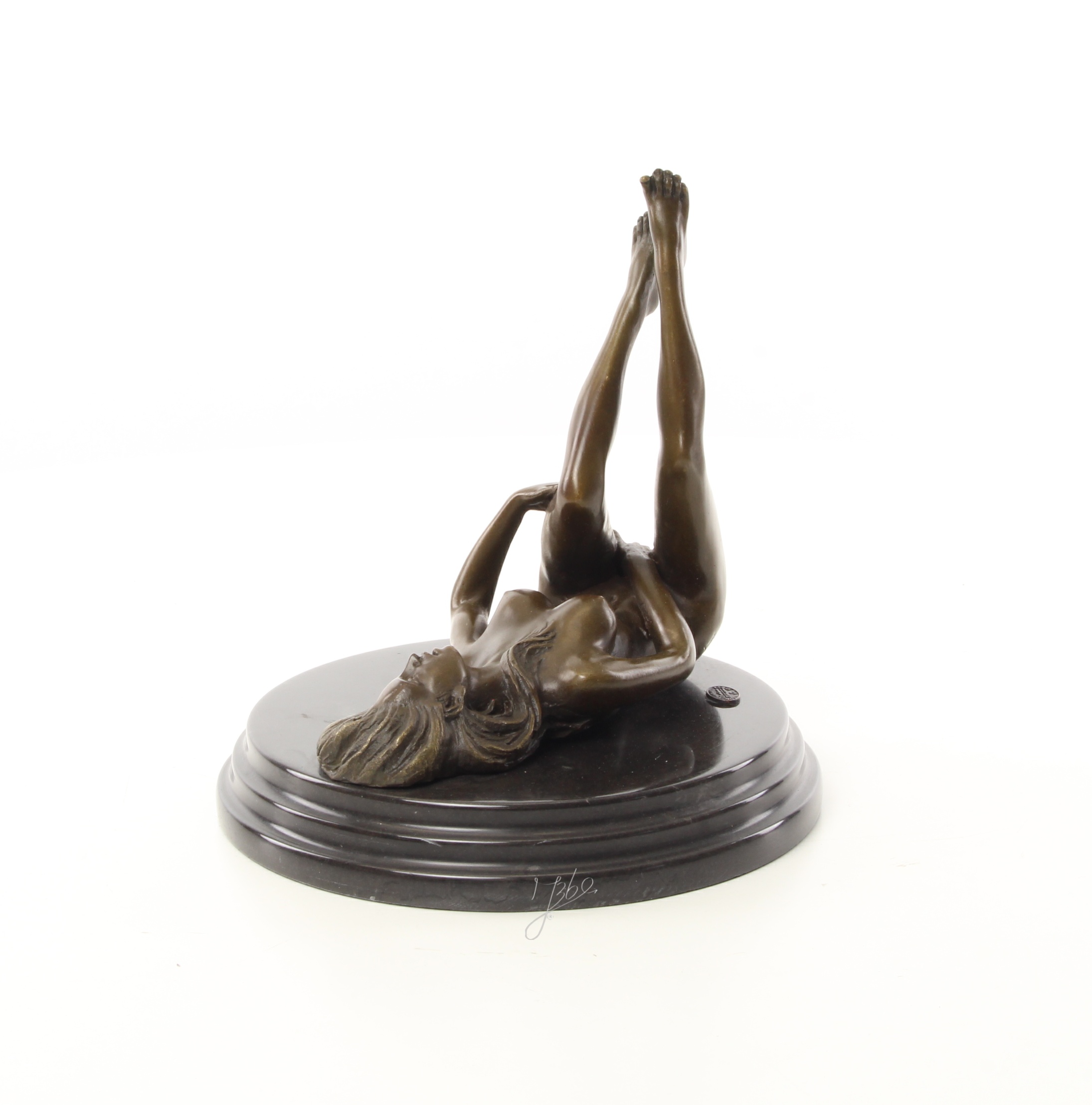 Exquisite Bronze Akt Skulptur Erotische liegende Frau 9
