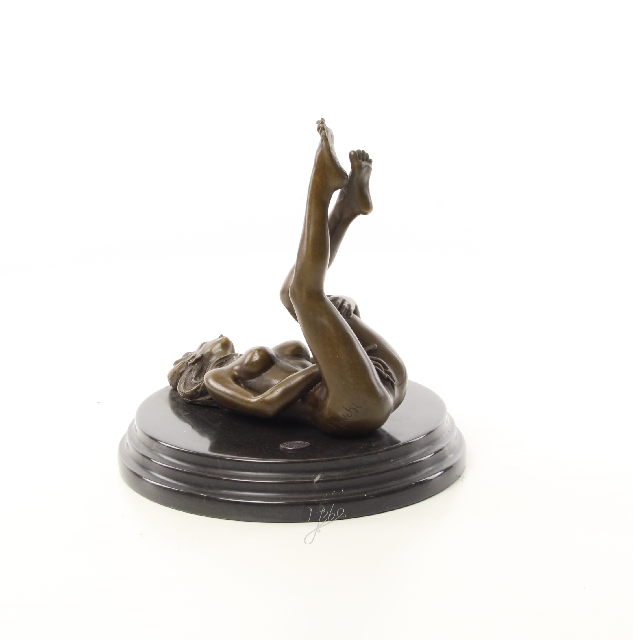 Exquisite Bronze Akt Skulptur Erotische liegende Frau 5