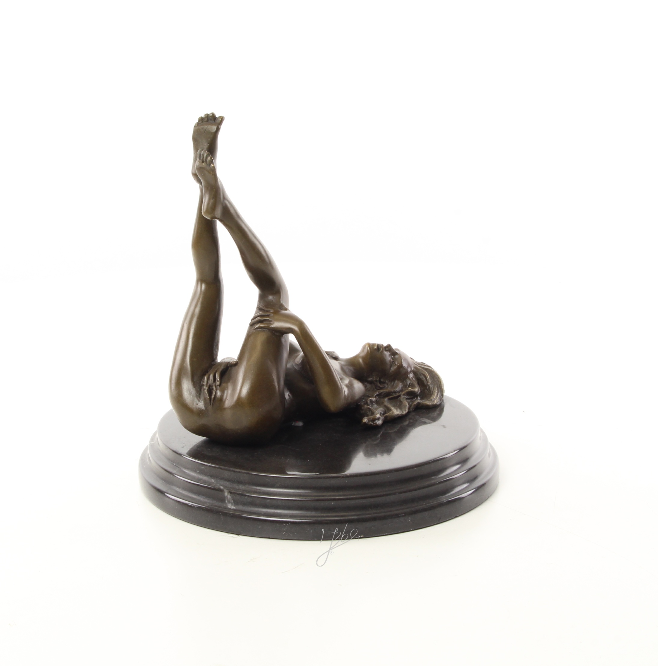 Exquisite Bronze Akt Skulptur Erotische liegende Frau 15