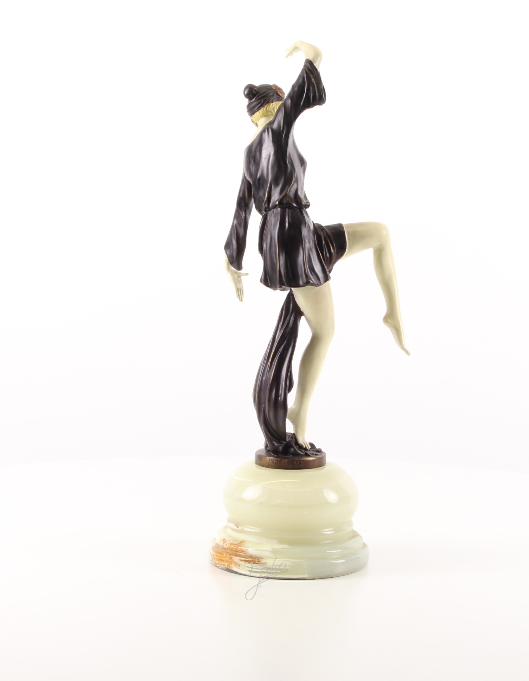 Hochwertige Bronze Tanzskulptur Dynamische Bronzefigur einer Tanzenden Frau 11