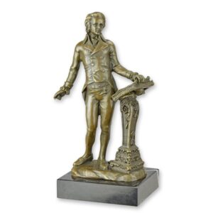 Dekorative Beethoven Bronzestatue Elegante Skulptur für Ihr Zuhause