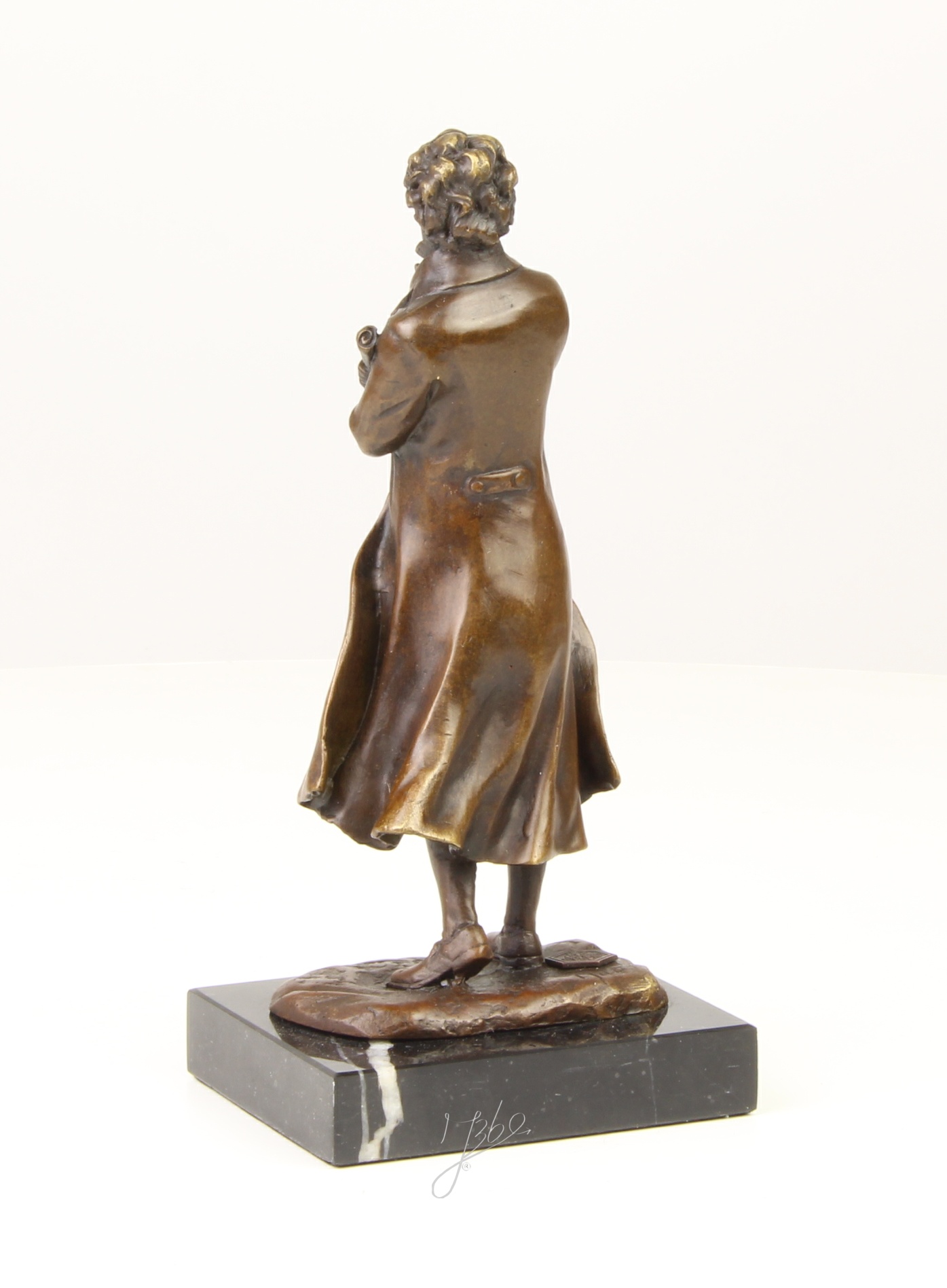 Klassische Bronze Schriftsteller Skulptur Elegante Autorenstatue 10