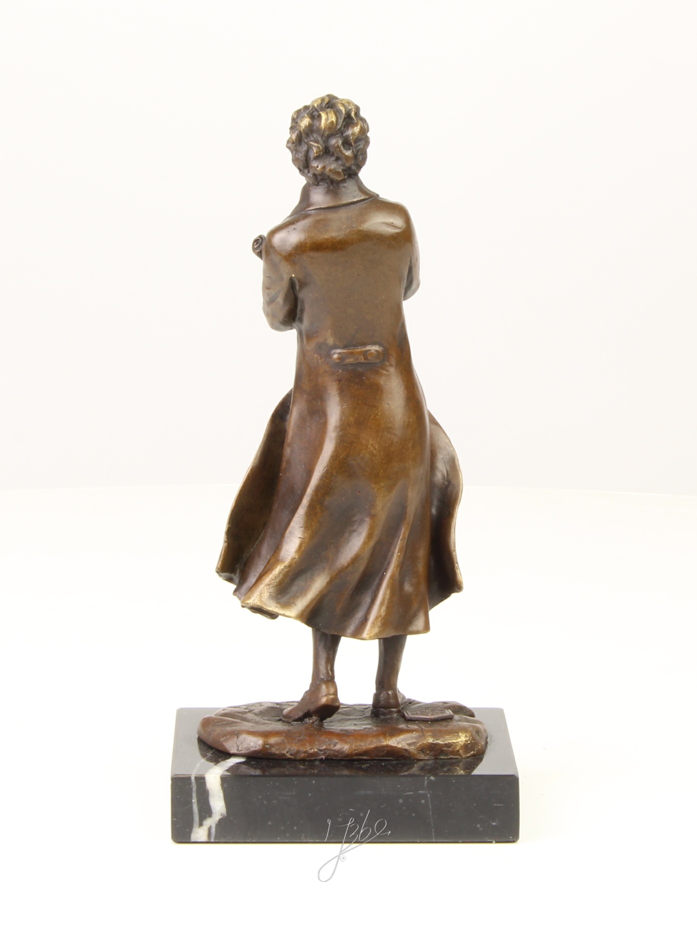 Klassische Bronze Schriftsteller Skulptur Elegante Autorenstatue 11