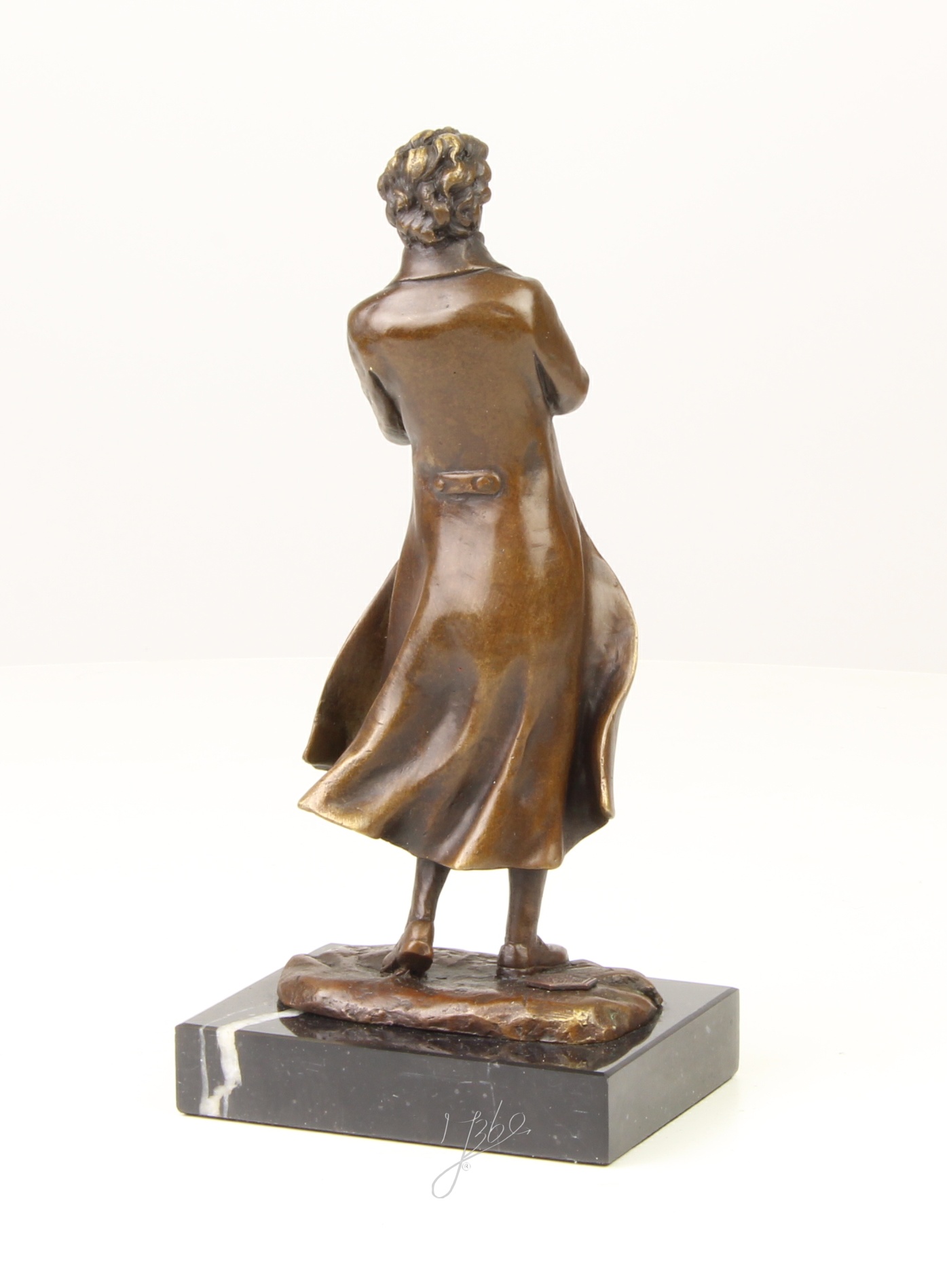 Klassische Bronze Schriftsteller Skulptur Elegante Autorenstatue 12