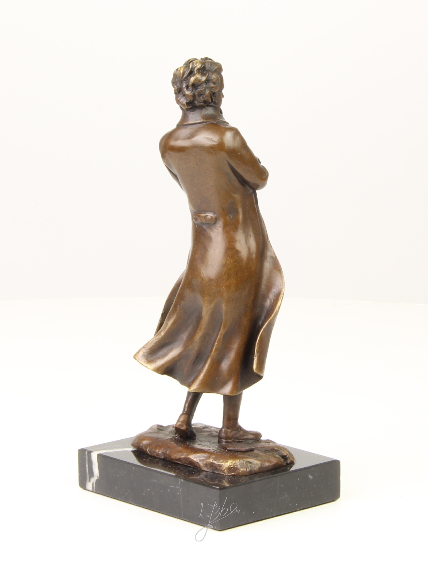 Klassische Bronze Schriftsteller Skulptur Elegante Autorenstatue 13
