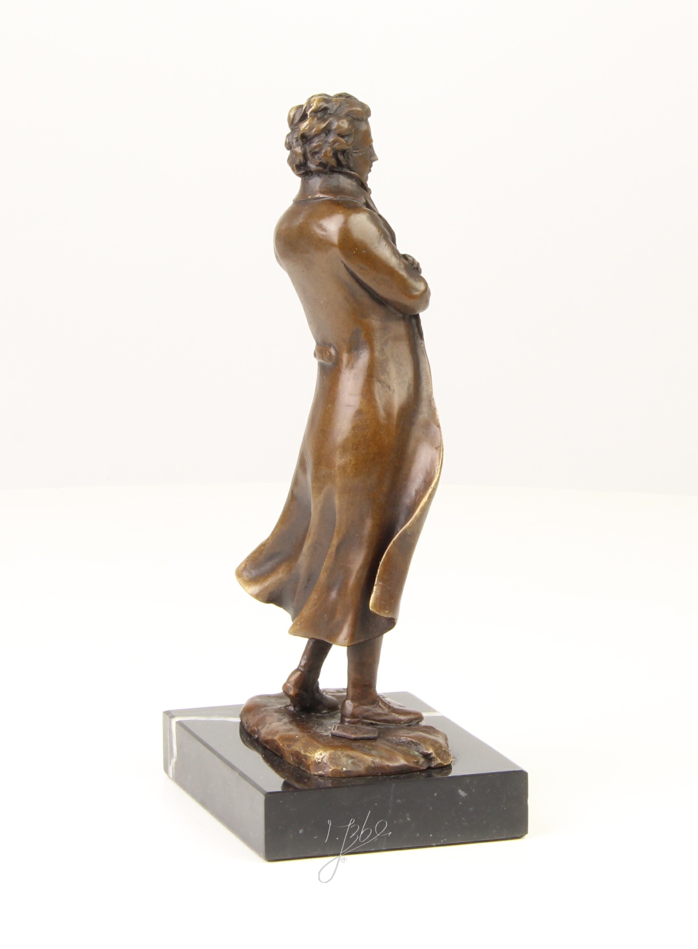 Klassische Bronze Schriftsteller Skulptur Elegante Autorenstatue 14